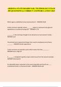 ARIZONA STATE BOARD NAIL TECHNOLOGY EXAM  290 QUESTIONS & CORRECT ANSWERS LATEST 2025