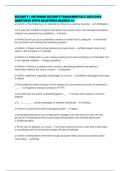 SECURITY&plus; NETWORK SECURITY FUNDAMENTALS 2025&sol;2026 QUESTIONS WITH SOLUTIONS GRADED A&plus;