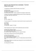BACKFLOW PREVENTION ASSEMBLY TESTER PRACTICE EXAM