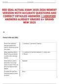 RED SEAL ACTUAL EXAM 2025-2026 NEWEST  VERSION WITH ACCURATE QUESTIONS AND  CORRECT DETAILED ANSWERS VERIFIED  ANSWERS ALREADY GRADED A&plus; BRAND  NEW 2025