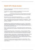 NACE CIP 2 Study Guides Questions And Answers With Verified Study Solutions