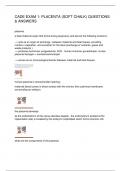 CADE EXAM 1&colon; PLACENTA &lpar;SOFT CHALK&rpar; QUESTIONS & ANSWERS
