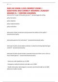 NUR 242 EXAM 2 2025 &lpar;NEWEST EXAM&rpar; &vert; QUESTIONS AND CORRECT ANSWERS &vert; ALREADY GRADED A&plus; &vert; VERIFIED ANSWERS