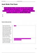 AUMT BRAKE FINAL ACTUAL EXAM 2025 NEWEST  VERSION WITH ACCURATE 131 QUESTIONS AND  CORRECT DETAILED ANSWERS VERIFIED ANSWERS  ALREADY GRADED A&plus; BRAND NEW 2025