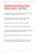 ROPE RESCUE OPS IFSI EXAM 2025 &vert; COMPLETE QUESTIONS AND CORRECT ANSWERS &lpar;VERIFIED ANSWERS&rpar; &vert; GRADED A&plus; &vert; LATEST EXAM