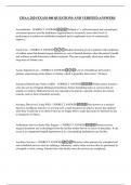 CHAA 2024 EXAM 400 QUESTIONS AND VERIFIED ANSWERS