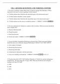 CHA 1 QUIZZES QUESTIONS AND VERIFIED ANSWERS