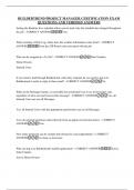 BUILDERTREND PROJECT MANAGER CERTIFICATION EXAM  QUESTIONS AND VERIFIED ANSWERS