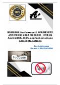 BSW2602 Assignment 1 &lpar;COMPLETE ANSWERS&rpar; 2025 &lpar;160580&rpar; - DUE 22 April 2025