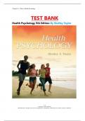 Test Bank For Health Psychology 9th Edition By Shelley Taylor