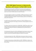 C810 in Healthcare Data Management- Questions and Answers Verified 100&percnt; Correc