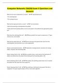 Computer Networks -CS6250 Exam 3 Questions and Answers