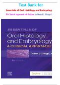 Test Bank for Essentials of Oral Histology and Embryology&colon; A Clinical Approach 6th Edition by Daniel J&period; Chiego Jr&period; isbn-9780323876643 All Chapters Covered Latest Guide 