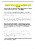 Computer Networks -Latest Exam Questions and Answers