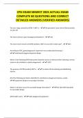 CPSI EXAM NEWEST 2025 ACTUAL EXAM COMPLETE 80 QUESTIONS AND CORRECT DETAILED ANSWERS &lpar;VERIFIED ANSWERS&rpar;