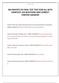 MA DRIVER'S ED FINAL TEST THIS YEAR ALL WITH COMPLETE 150 QUESTIONS AND CORRECT VERIFIED ANSWERS