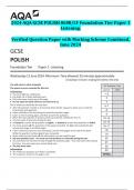 2024 AQA GCSE POLISH 8688&sol;LF Foundation Tier Paper 1  Listening&period;  Verified Question Paper with Marking Scheme Combined&period;  June 2024 