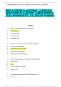 HESI A2 EXAM V1 WITH A&P&period;  QUESTIONS WITH VERIFIED ANSWERS LATEST UPDATE 2025 CHAMBERLAIN COLLEGE OF NURSING