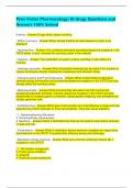 Penn Foster Pharmacology&colon; GI drugs Questions and Answers 100&percnt; Solved 