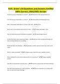 FLVS Driver's Ed Questions and Answers Verified 100&percnt; Correct&vert; 2024&sol;2025 Version