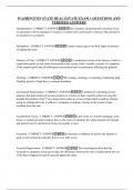 WASHINGTON STATE REAL ESTATE EXAM 1 QUESTIONS AND VERIFIED ANSWERS