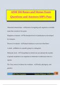 ASM 104 Bones and Stones Exam Questions and Answers 100&percnt; Pass