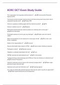 IICRC OCT Exam Study Guide Questions and Answers&vert;2025 Update&vert;100&percnt; Correct