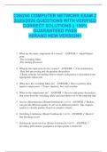 CS6250 COMPUTER NETWORK EXAM 2  2025&sol;2026 QUESTIONS WITH VERIFIED  CORRECT SOLUTIONS &vert;&vert; 100&percnt;  GUARANTEED PASS  <BRAND NEW VERSION> 