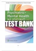 Test Bank For psychiatric mental health nursing 8th edition&period;