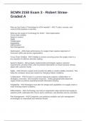 SCMN 2150 Exam 3 - Robert Straw-Graded A
