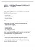 SCMN 2150 Final Exam with 100- with Verified Solutions