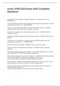 scmn 2150 final Exam with Complete Solutions