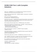 SCMN 2150 Test 1 with Complete Solutions