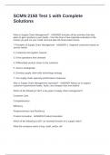 SCMN 2150 Test 1 with Complete Solutions