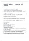 SCMN 3730 Exam 1 Questions with Answers