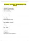 DHYG Exam Study Guide&plus;Questions and Verified Answers