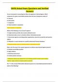 DHYG Actual Exam Questions and Verified Answers