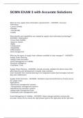 SCMN EXAM 3 with Accurate Solutions
