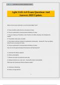 Agile SAFe 6&period;0 Exam Questions And Answers 2025 Update&period;