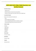 DHYG GEN PATH FINAL EXAM Questions and Verified Answers