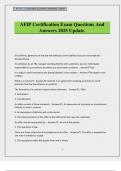 AFIP Certification Exam Questions And Answers 2025 Update