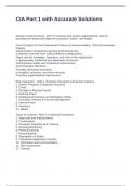 CIA Part 1 with Accurate Solutions &vert; Verified &vert; Graded A