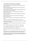 CPE EXAM QUESTIONS AND ANSWERS