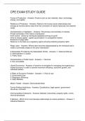 CPE EXAM STUDY GUIDE