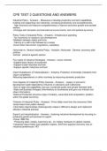 CPE TEST 2 QUESTIONS AND ANSWERS