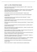 UNIT 14 CPE PEDIATRIC EXAM
