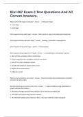 Biol 367 Exam 2 Test Questions And All Correct Answers&period;