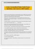 Army Aeromedical Study Guide Exam Questions And Answers 2025 Update&period;