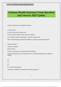 Arkansas Health Insurance Exam Questions And Answers 2025 Update&period;