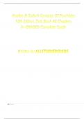 Kaplan & Sadock Synopsis Of Psychiatry 12th Edition&lowbar;Test&lowbar;Bank All Chapters A&plus;GRADED Complete Guide